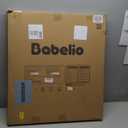 Babelio Metal Baby Gate, 29-43" Auto Close Easy Install Pet Gate PressGuard P7, Extra Wide Walk Thru Child Safety Gate, 30" Tall Pressure Mounted Dog Gate for Doorways & Stairs, White