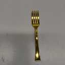 Mini Disposable Gold Forks For Desserts - Pack Of 100 Dessert Forks  Size: 4 Inch - Color: Gold - Real Flatware Look - BPA Free - Food Safe