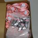 Geelin 12 Sets Swing Pacifier Baby Shower Games Funny Gender Reveal Games, Include 1 Wooden Sign and 12 Plastic Pacifiers for Bridal Baby Shower Gender Reveal Party Women Men(Bear,Pink)