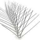 Bird-X Stainless Steel Bird Spikes, 6-inch Regular Wide Spikes, Bird Spikes for Pigeons and Other Small Birds, Easy to Install, Contains 2 ft. Strips, Cover 100 Linear Feet Area