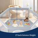65×65 Inch Hexagonal Baby Playpen, Playpen for Babies and Toddlers, Baby Play Pen Pin Indoor Outdoor Play Fence