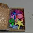 JOYIN 12 Pcs 3D Printed Ocean Animals Set, Mini Animals 3D Printed Toys - Cute Articulated Flexible Figurines Fidget Toys for Easter Party Favors Birthday Gifts Desk Pets Office Home Decor