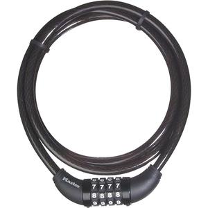 Master Lock 8119DPF 5' Long x 3/8" Diameter Set Your Own Combination Cable Bike Lock