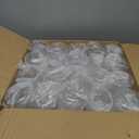 40 Pack Plastic Ribbed Wine Glasses, 14Oz Origami Disposable Wine Glasses Unbreakable Clear Plastic Cocktail Glasses Recyclable Shatterproof Reusable Wine Cups (14oz 40pack)