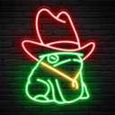 Kavaas Frog Neon Sign 12.6 x 9.8, Frog with Cowboy Hat LED Sign for Wall Decor | Cowboy Neon Signs for Man Cave, Gameroom, Bedroom, Bar - Best Gifts for Rodeo Enthusiast, Birthday, Christmas