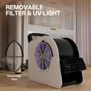 High Velocity Blower Floor Fan,355 CFM Air Mover Fan for Job Site and Home, Floor Drying Fan for Cooling and Ventilating, White