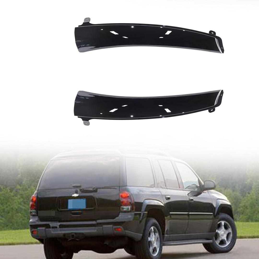 2PCS Fits for 2002-2009 Chevrolet EXT Trailblazer Rear Hatch Lift Gate Trim Molding Panel Left Driver & Right Passenger Side