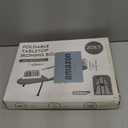 Metal Mesh Panel Tabletop Ironing Board | Foldable Iron Board | Heavy Duty Small Iron Board with Heat Resistant Cover and 100% Cotton 8mm Thicken Pad | 31.5"x11.8"x6.2" (Black/Grey)