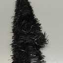 Hungdao 20 Inch Tabletop Mini Christmas Tree Set with LED Lights Artificial Small Xmas Tree DIY Decor Ornaments Balls, Star Treetop for Home Indoor Table Desk(Black)