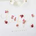 Hallmark Signature 7" Medium Birthday Gift Bag with Tissue Paper (Pink Flowers) (1 Count (Pack of 1))