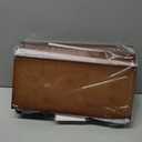 viewcare Extra Large Bread Box, Double Layer Bread Box for Kitchen Counter, Bamboo Wood Large Capacity Bread Storage Bin with Acrylic Wavy Door Panel (Brown)