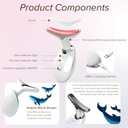 FancyMouse Red-Light-Therapy-for-Face and Neck, Facial Massager for Face and Neck, 7 Color Face Neck Massager for Skin Care, at-Home Face Tool for Skin Care