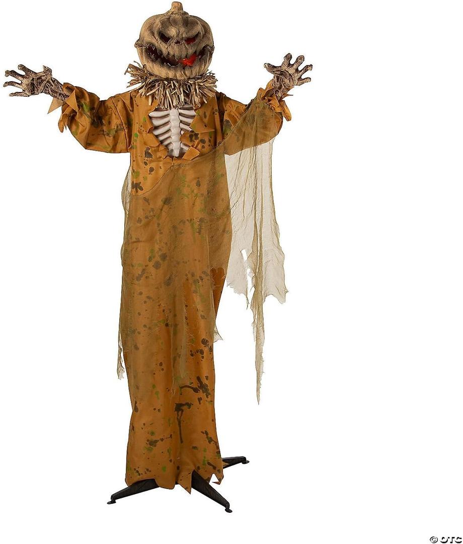 Generic Halloween 5 1/2 Ft. Standing Pop Up Head Pumpkin Man Decoration