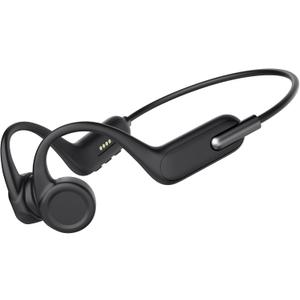 Bone Conduction Headphones, Wireless Open-Ear Sports Headphones, Bluetooth 5.3 Wireless Sports Headphones with Mic, Waterproof Earphones for Running, Cycling, Workout, Gift (Black)