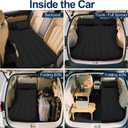 SUV Air Mattress, Car Air Mattress Compatible with Tesla Model Y, Camping Bed for Car Backseat, Inflatable Sleeping Pad with Pump, Truck Jeep Travel Bed for Camping Road Trip (Black)