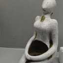 Large Planters for Outdoor Indoor Plants Head Face Planter Pot Unique Succulent Planters Flower Vase with Drainage Hole New Life (Woman)