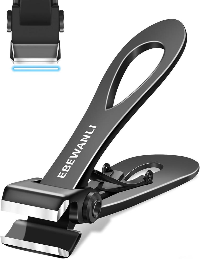 EBEWANLI Straight Nail Clipper, 17mm Wide Jaw Opening Toe Nail Clippers, Extra Large Toenail Clippers for Thick Toenails, Heavy Duty Toenail Clippers for Seniors, Men, Women