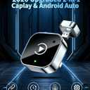 Wireless CarPlay Adapter, 2026 Upgraded Convert Wired to Wireless, 2-in-1 CarPlay & Android Auto, Plug & Play, Auto-Connect & No Latency, USB/USB-C for Cars with Built-in CarPlay iOS 10+/Android 11+
