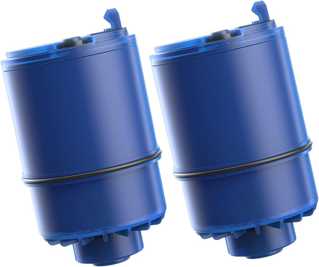 2 Pack Faucet Filter Replacement for All PURPlus, PUR Water Filter Replacement, Pur Filter Replacement RF-9999, NSF 42 Certified, 600-Gallon Long Lifespan, AQUA CREST (Blue)