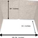 practical products Portable Acoustic Divider - Home Office freestanding - Classroom - Teaching Organizers - Desk Space countertops - Testing Centers - Sound dampening - Computer Desk (Small Grey)