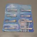 8 Pack Toothbrush Replacement Heads for Waterpik Sensonic Complete Care CC-04CD010-1, and for Waterpik Sensonic Electric Toothbrush STW-03W020/STW-03W027, with Cover for White STWB-3WW-B