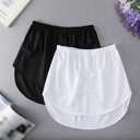 2 Pcs Adjustable Shirt Extender Layering Fake Lower Sweep Half Length Blouse Hem Mini Shirt Tail for Women Girls