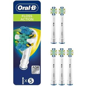 Oral-B FlossAction Electric Toothbrush Replacement Brush Heads Refills, 5 Count 2 Pack