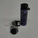 22oz Stainless Steel Bottles with 3 Lids Sport Insulated Water Bottle,Marble Ocean