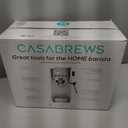 CASABREWS 3700 Essential Espresso Machine 20 Bar, Stainless Steel Cappuccino & Latte Machine with Steam Frother for Home, 43.9oz Water Tank, Coffee Gift for Women & Men, Silver