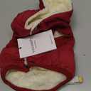 Fleece Lining Extra Warm Dog Hoodie in Winter,Small Dog Jacket Puppy Coats with Hooded,Red XS