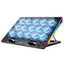 Laptop Cooling Pad, Gaming Laptop Fan Cooling Pad with 15 Quiet Fans, RGB Laptop Cooler for 10-17.3 Inch