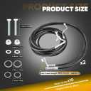 SU33468 Air Conditioning Line Hoses, Rear AC Lines Set Compatible with Chevy Suburban GMC Yukon XL Cadillac Escalade ESV 2007-2014