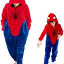 COSUSKET Snug Fit Adult Onesie Pajamas, Halloween Falnnel Womens Cosplay One Piece Costume Sleepwear, XL