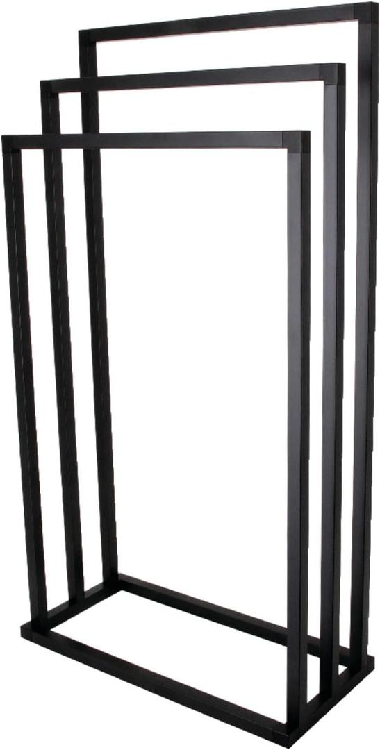 Kingston Brass SCC8330 Edenscape Freestanding 3-Tier -Towel Rack, Matte Black