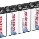 Tenergy Premium 9V Batteries Rechargeable High Drain 250mAh NiMH 9V Square Battery for Smoke Alarm/Detector, 10 Pack