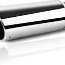 3 Inch Exhaust Tip, 3" Inlet 4" Outlet 12" Overall Length, Chrome-Plated Finish Stainless Steel Exhaust Tips 3 Inch Inlet, Bolt/Clamp-On Desig, for 3" Outer Diameter Tailpipe, Universal