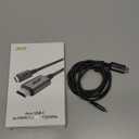 acer USB C to HDMI Cable for Home Office 6.6FT (4K@60Hz), Thunderbolt 4/3 Compatible, High-Speed Type C to HDMI 2.0 Braided Cord for MacBook, iPhone 17/16 Pro/Max, iMac, iPad Pro, Galaxy S25, Surface