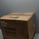 COLAMY Upholstered Dining Chairs Set of 2, Modern Fabric Dining Room Kitchen Side Chair with Padded Seat and Wood Legs for Restaurant/Cafe, Beige