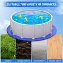 21FT Round Pool Ground Cloths, 185g/ Density Heavy Duty Pool Liner Pad, Anti-Aging Puncture Resistant Pool Ground Mat, Waterproof Pool Liner Protector Tarp for Above Ground Swimming Pools