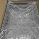 Laveshop Dish Drying Rack - Expandable Rack, Large Capacity Dish Drainer for Kitchen Counter, Rust-Proof with Utensil Holder, Gray