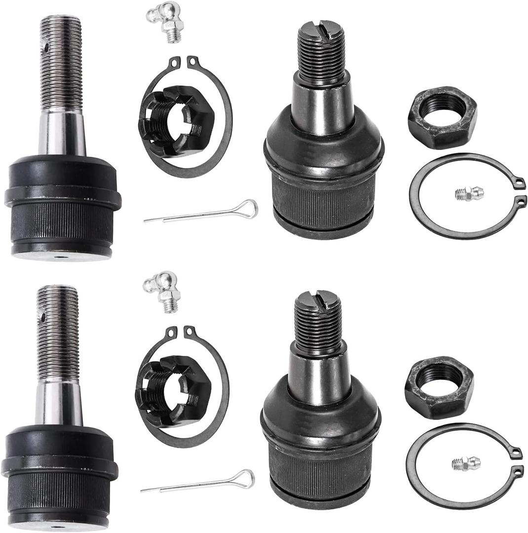 Detroit Axle - 4WD Front 4pc Ball Joints for Ford F-250 F-350 F-450 F-550 Excursion, 4 Upper & Lower Ball Joints Replacement