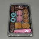 Elitoky Cookie Play Food Set, Play Food for Kids Kitchen - Play Kitchen Accessories - Play Baking Cookies and Cupcakes Plastic Toy Food for Pretend Play, Kids Toddler Childrens Birthday Gifts