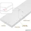 30 in. W x 4 in. H Engineered Stone Backsplash for Bathroom Vanity Sink Top in Carrara White