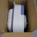 Portable Washing Machine, 12L Upgraded Mini Washing Machine With Spin Basket, Foldable Washer Cleaning for Underwear, Baby Clothes Socks and Small Items, Small Washer for Apartments, Dorm,RV (Purple)