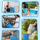babygoal Wet Dry Bags 3 Pack for Baby Cloth Diapers, Washable Travel Bags, Beach, Pool, Gym Bag for Swimsuits & Wet Clothes with 2 Pockets 3LN10