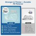 2 x Heavy-Duty Waterproof Non-Slip Shoe Covers, 10 Pairs Disposable Rain Covers with Wide Elastic Band & Anti-Slip Stickers for Men & Women, One-Size Shoe Covers for Indoor and Outdoor Use