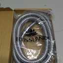 Blissland Shower Hose, 79 Inches Extra Long Stainless Steel Handheld Shower Head Hose with Brass Insert and Nut - Durable and Flexible(Chrome)