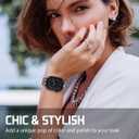 MAIRUI Resin Stretchy Watch Band Compatible with Apple Watch 38/40/41/42/44/45/49mm Elastic Bracelet Strap Dressy Slim Wristband Women Men for iWatch Series Ultra/SE/9/8/7/6/5/4/3/2/1