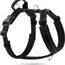 No Pull Dog Harness with Handle, Soft Mesh Padded Adjustable for Small Medium Large Dogs | Reflective Easy Walk Harness with Front Clip for Training, Running & Outdoor (Black, M)