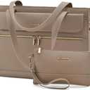 Laptop Bag for Women Leather Laptop Tote Bag Large Computer Bag Waterproof Business Office Work Bag
